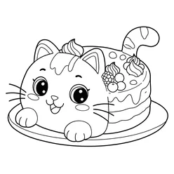 Gabby Cat Coloring Pages PDF - Free Printable Sheets - 1
