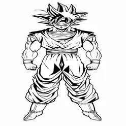 Goku Printable Coloring Book Pdf - 6