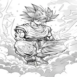 Goku Printable Coloring Book Pdf - 7