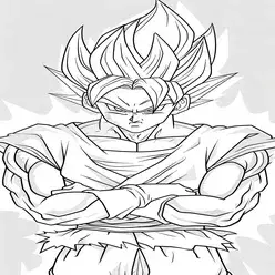 Goku Printable Coloring Book Pdf - 8