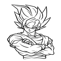 Goku Printable Coloring Book Pdf - 16