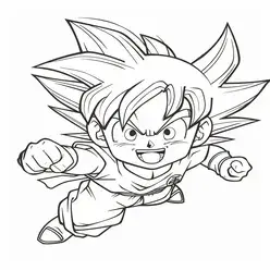 Goku Printable Coloring Book Pdf - 17