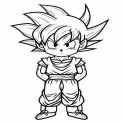 Goku Printable Coloring Book Pdf - 18