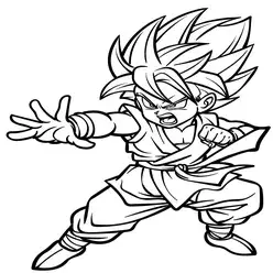 Goku Printable Coloring Book Pdf - 21