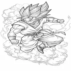 Goku Printable Coloring Book Pdf - 23