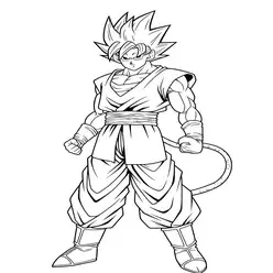 Goku Printable Coloring Book Pdf - 24