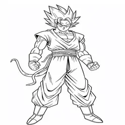Goku Printable Coloring Book Pdf - 26