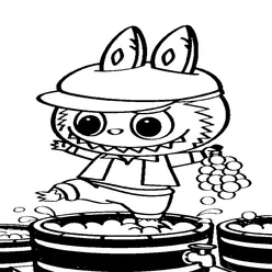 Labubu Coloring Pages – Free Printable PDFs for Kids & Adults - 17