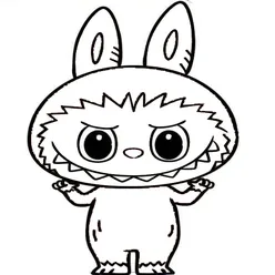 Labubu Coloring Pages – Free Printable PDFs for Kids & Adults - 19
