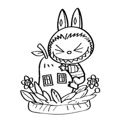 Labubu Coloring Pages – Free Printable PDFs for Kids & Adults - 20