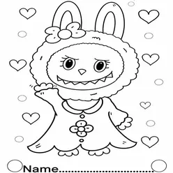 Labubu Coloring Pages – Free Printable PDFs for Kids & Adults - 21