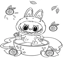 Labubu Coloring Pages – Free Printable PDFs for Kids & Adults - 22