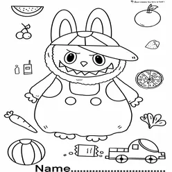 Labubu Coloring Pages – Free Printable PDFs for Kids & Adults - 23