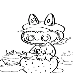 Labubu Coloring Pages – Free Printable PDFs for Kids & Adults - 32