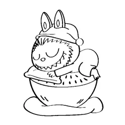 Labubu Coloring Pages – Free Printable PDFs for Kids & Adults - 33