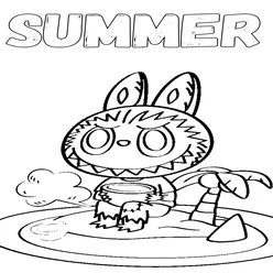Labubu Coloring Pages – Free Printable PDFs for Kids & Adults - 34