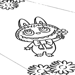 Labubu Coloring Pages – Free Printable PDFs for Kids & Adults - 1