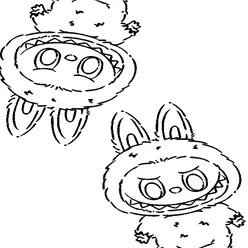 Labubu Coloring Pages – Free Printable PDFs for Kids & Adults - 4