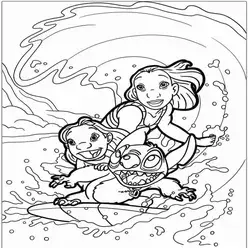 Lilo & Stitch Printable Coloring Book Pdf - 1