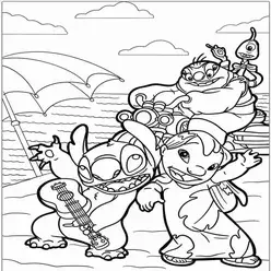 Lilo & Stitch Printable Coloring Book Pdf - 2