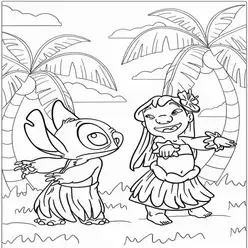 Lilo & Stitch Printable Coloring Book Pdf - 40