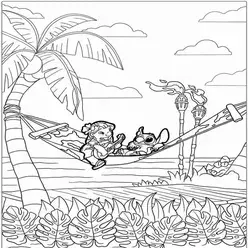 Lilo & Stitch Printable Coloring Book Pdf - 45