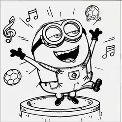 Minion Printable Coloring Book Pdf - 1