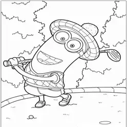 Minion Printable Coloring Book Pdf - 6
