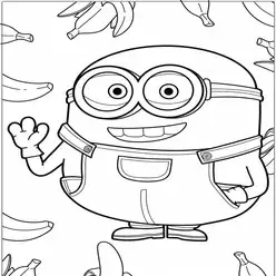 Minion Printable Coloring Book Pdf - 25