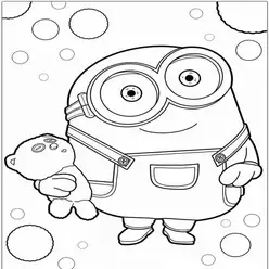Minion Printable Coloring Book Pdf - 32