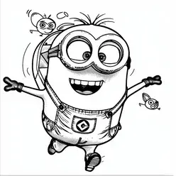 Minion Printable Coloring Book Pdf - 34