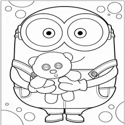 Minion Printable Coloring Book Pdf - 35