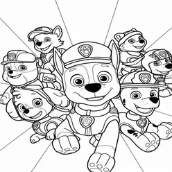 Paw Patrol Coloring Pages PDF - Free Printable Sheets - 111