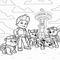 Paw Patrol Coloring Pages PDF - Free Printable Sheets - 67