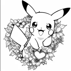 Pikachu Coloring Pages PDF - Free Printable Sheets - 6