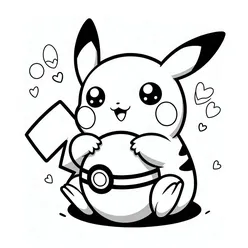 Pikachu Coloring Pages PDF - Free Printable Sheets - 7