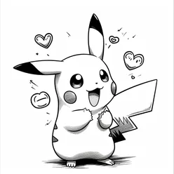 Pikachu Coloring Pages PDF - Free Printable Sheets - 29