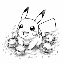 Pikachu Coloring Pages PDF - Free Printable Sheets - 38