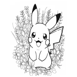Pikachu Coloring Pages PDF - Free Printable Sheets - 49