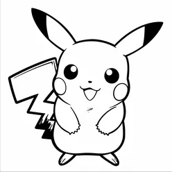 Pikachu Coloring Pages PDF - Free Printable Sheets - 1