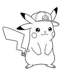 Pikachu Coloring Pages PDF - Free Printable Sheets - 4