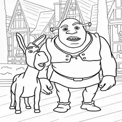 Shrek Printable Coloring Book Pdf - 1