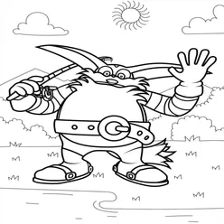 Sonic Coloring Pages PDF - Free Printable Sheets - 12
