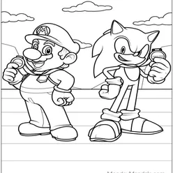 Sonic Coloring Pages PDF - Free Printable Sheets - 20