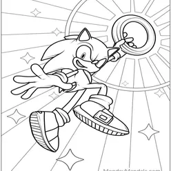 Sonic Coloring Pages PDF - Free Printable Sheets - 23