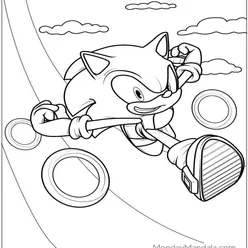 Sonic Coloring Pages PDF - Free Printable Sheets - 26