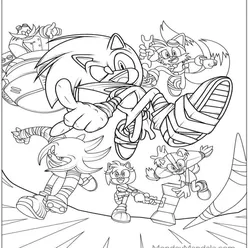 Sonic Coloring Pages PDF - Free Printable Sheets - 30