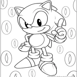 Sonic Coloring Pages PDF - Free Printable Sheets - 36