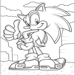 Sonic Coloring Pages PDF - Free Printable Sheets - 39