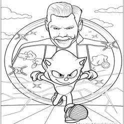 Sonic Coloring Pages PDF - Free Printable Sheets - 43